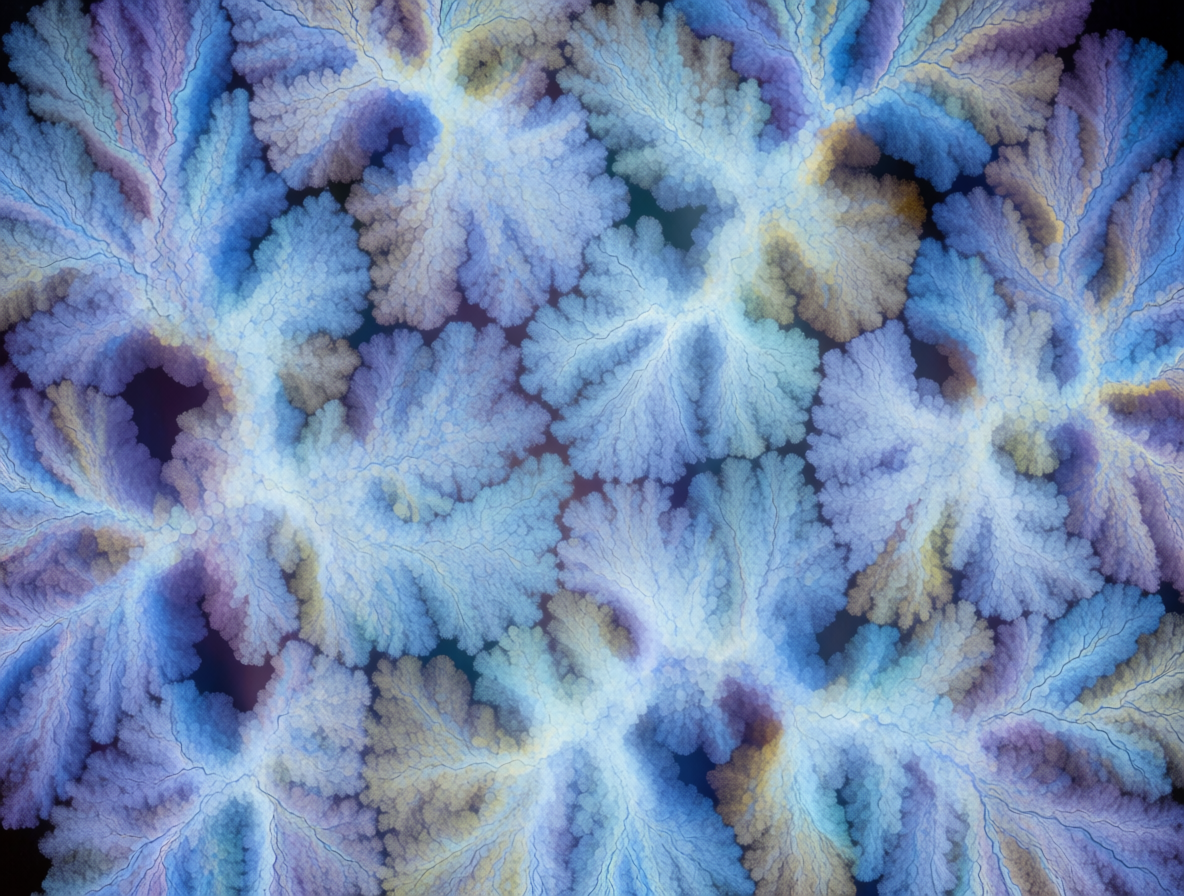 Soft coral-like fractal bloom