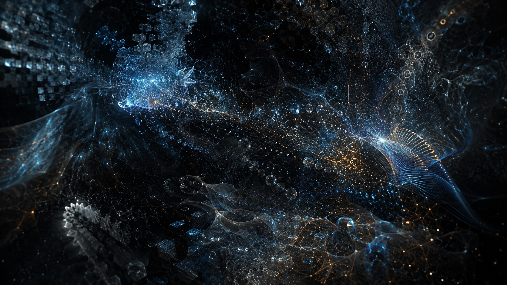 Generative particle field — the latent texture of a model